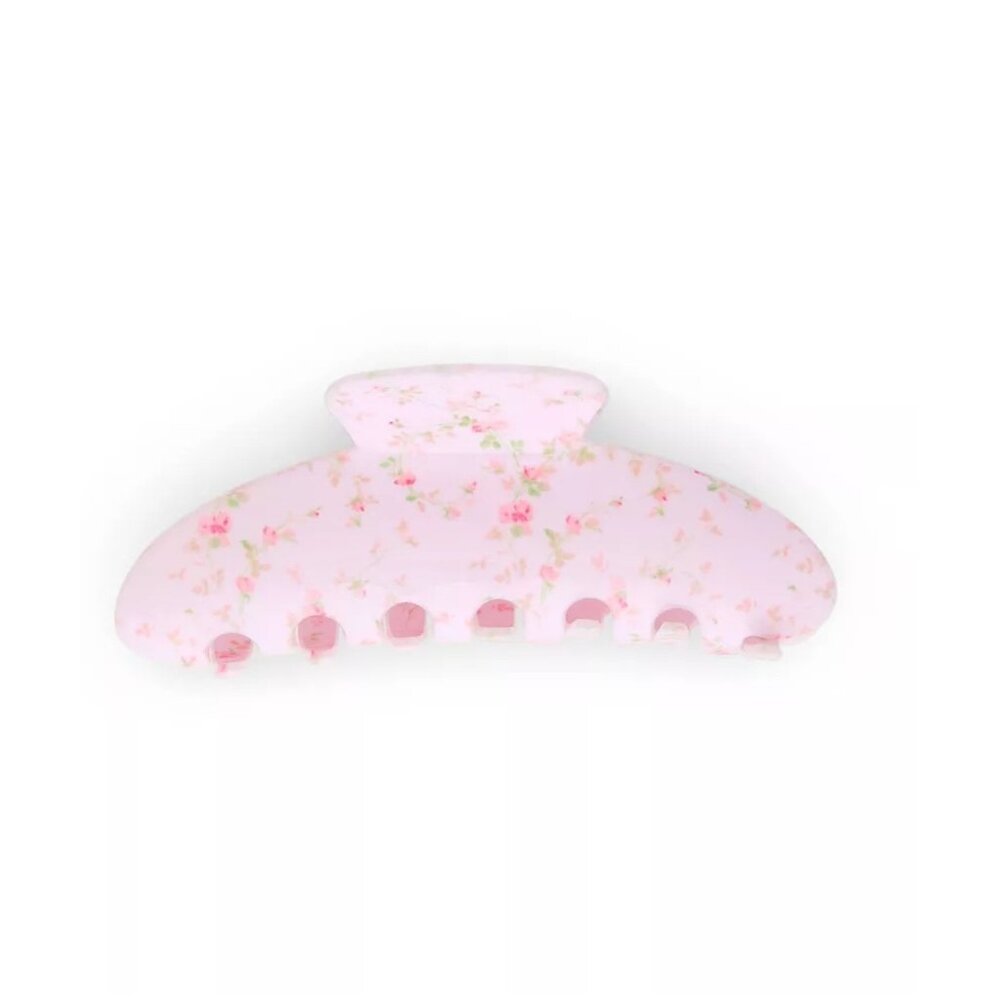 Love Shack Fancy X Goody Large Claw Clip - English Ivy - Pink - Picture 3 of 5
